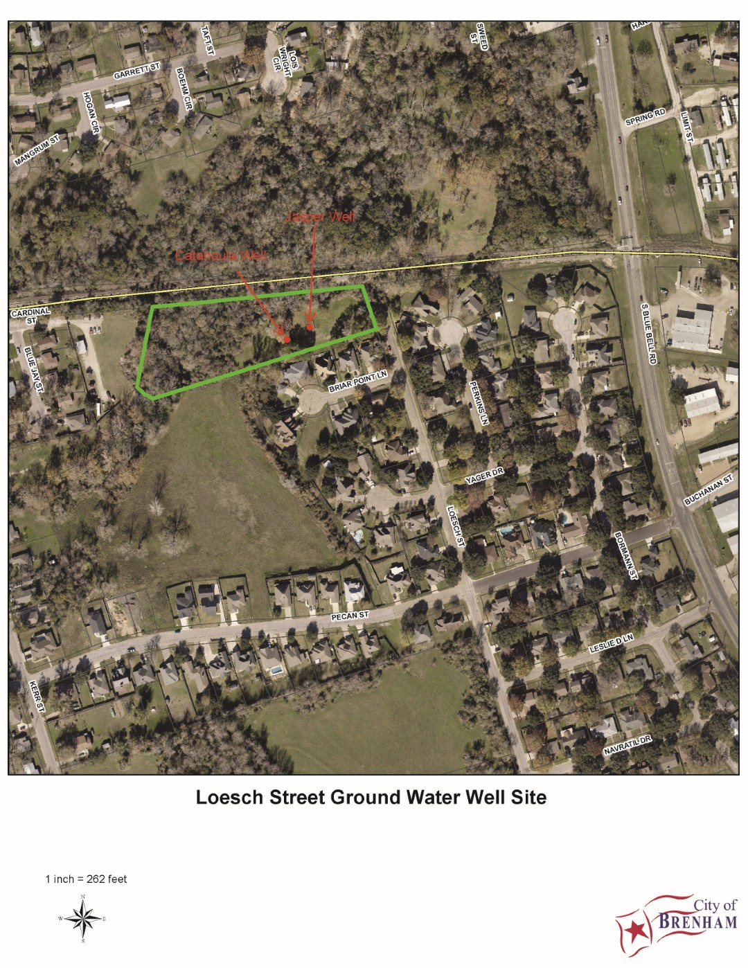 Loesch Street Ground Water Well Site map, click for PDF